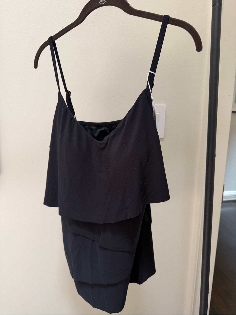 Miraclesuit Black Slimming Swimdress with Spaghetti Straps
